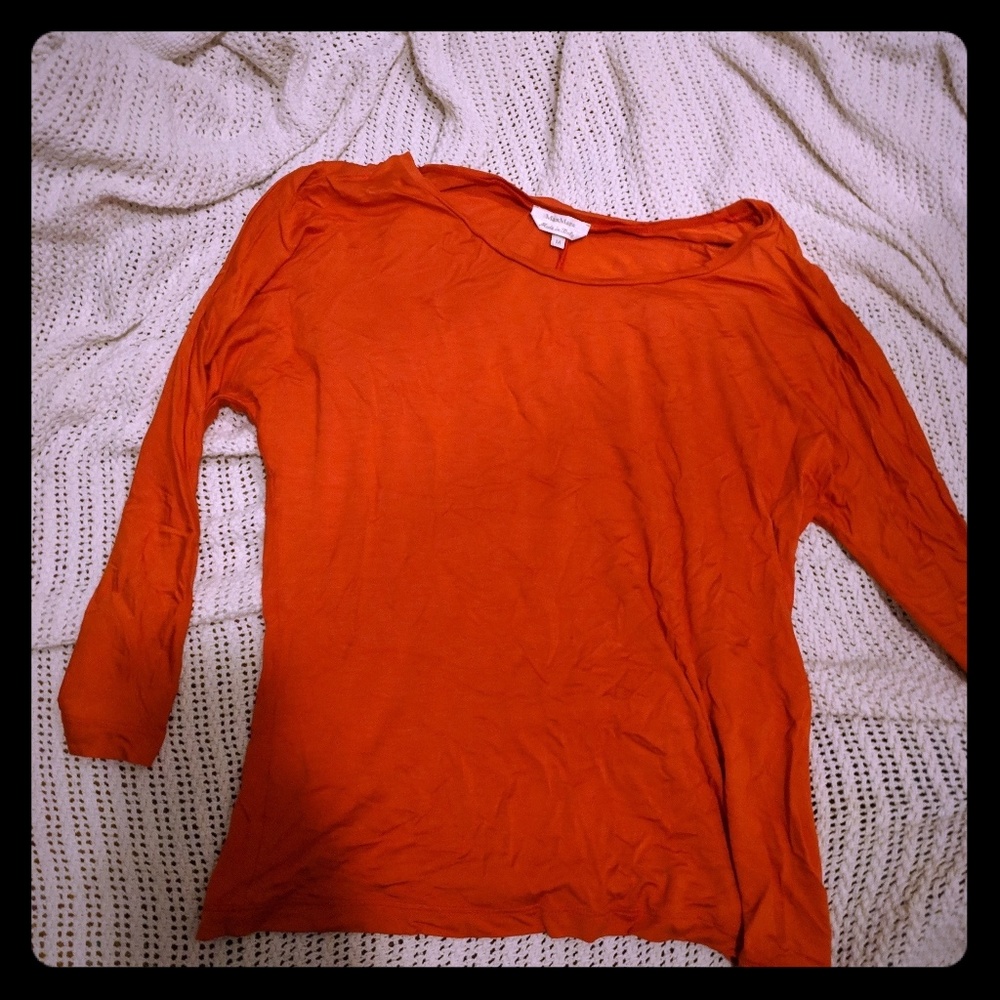 MaxMara Silky Red Long Sleeve Top